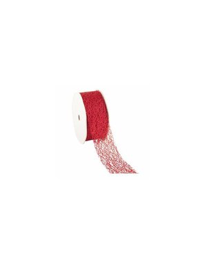  Shiny Honeycomb Red, 25mm / 15 mtr