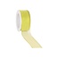 Organza ribbon, wired, 25 mm, Lime