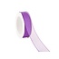 Organza ribbon, wired, 25 mm, Purple