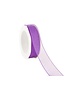  Organza ribbon, wired, 25 mm, Purple