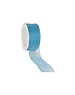  Organza ribbon, wired, 25 mm, Turquoise