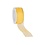 Organza ribbon 25 mm. Woven edge with iron wire, Yellow
