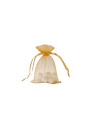 Naler Zakjes, van organza, champagne, sieradenzakjes, cadeauzakjes, 7 x