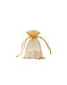  Organza bag with satin ribbon, Gold