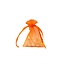 Organza bag with satin ribbon, Orange