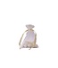 Organza bag with satin ribbon, Ivory