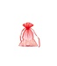 Organza suit with satin ribbon, Red