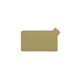 Gouden onderlegger met lipje, 55x90 mm
