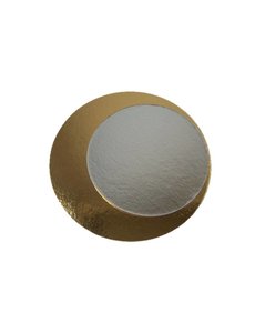  Kartonnen rondel, Ø 11,5 cm, goud / zilver