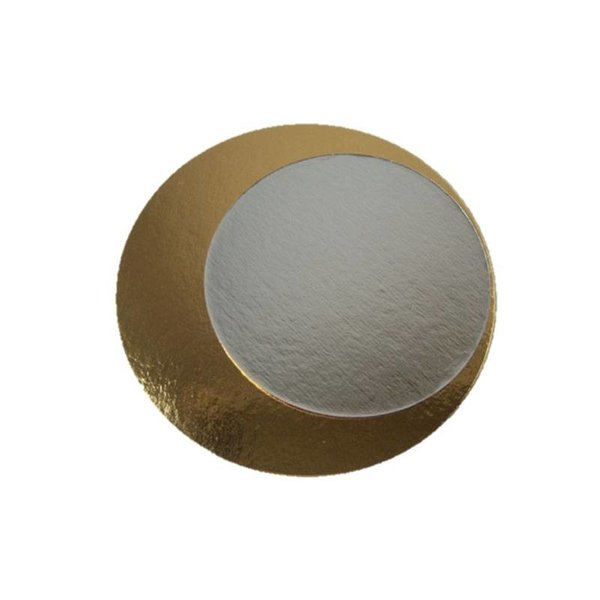 Cardboard roundel Gold / silver, Ø16cm