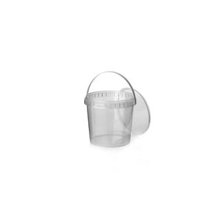 PP Cup Ø 133, met hengsel en garantiesluiting, 1000 ml