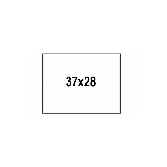 prijsetiket maxi 37 x 28 mm aanbieding-recht
