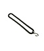 Tir-rubber, 8mm, 20cm, met 1 aangeknepen S-haak