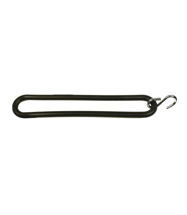Tir-rubber, 8mm, 20cm, with 1 pinched S-hook
