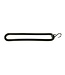 Tir-rubber, 8mm, 20cm, with 1 pinched S-hook