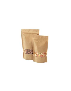  Stand-up bag Kraft, with window, "Eco-look ". 250ml