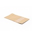 Stand-up pouch Kraft, with window, grip-closure and tear-off edge.