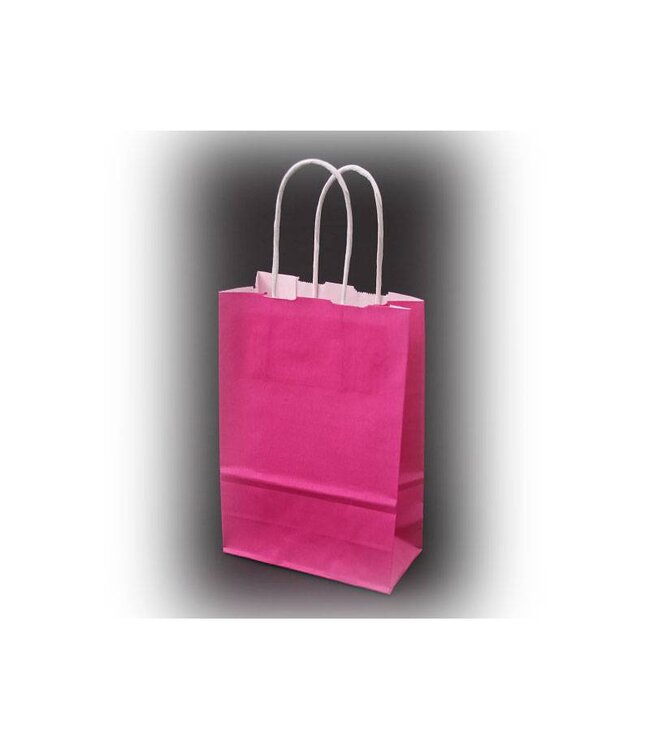 Carrying bags,  div. colors, twisted handle, 15+8,5x21,5 cm