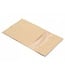 Stand-up pouch Kraft, with window, grip-closure and tear-off edge.