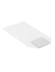  PP cross bottom bag, 100x220mm, 35my + silver cardboard