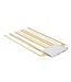PP cross bottom bag, 120x225mm, 40my with standard printing and silver bottom cardboard