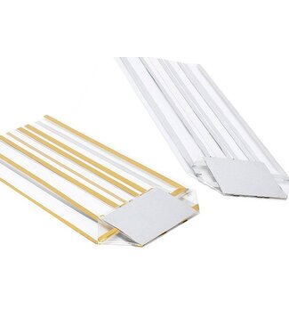 Kruisbodemzak, 160x270mm, 40my met standaard bedrukking en zilveren bodemkarton