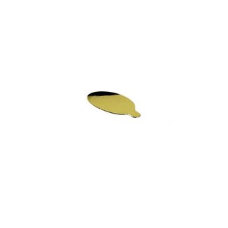 Gouden onderlegger met lipje, 60x85 mm