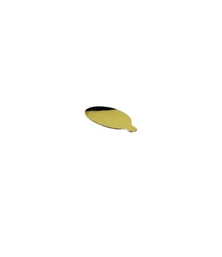 Gouden onderlegger met lipje, 60x85 mm