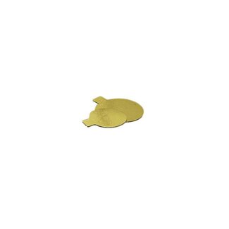 Gouden onderlegger met lipje, Ø 8 cm, 250 stuks per doos