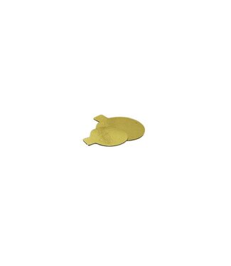Gold pad with tab, Ø8 cm, 250 pieces per box