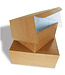 Cake box, 21x21x10 cm, Duplex, environmental kraft, 100 pcs per box