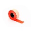 prijsetiket 26 x 16 mm fluor rood permanent