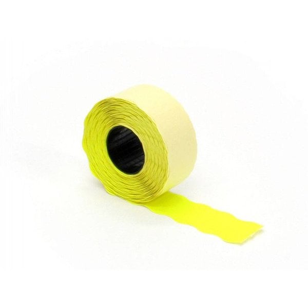 price tag 26 x 16 mm fluor yellow permanent