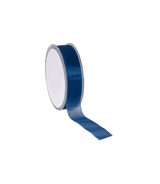 Organza lint, Woven Edge, 25mmx25mtr, Royal Blue