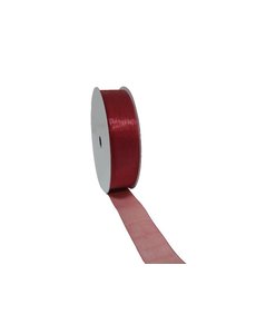  Organza ribbon, Woven Edge, 25mmx25mtr, Copper