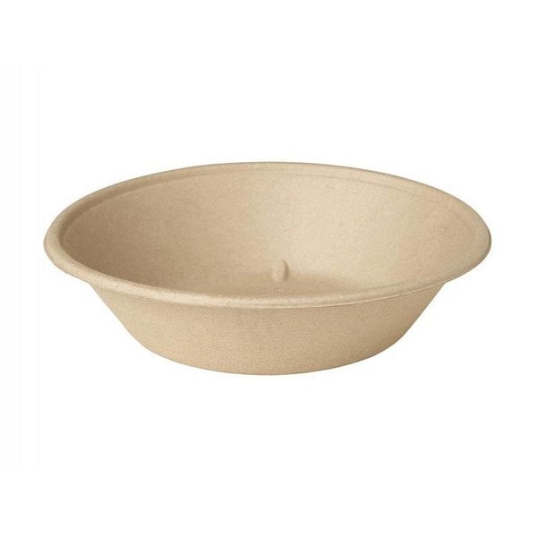 Bagasse Bowl, 800 ml, bruin of wit