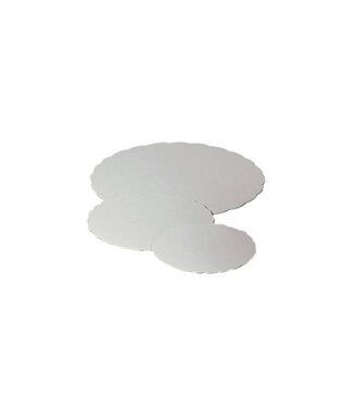 Cake board Ø 13 cm white, 1 side coated