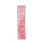 Organza lint met glitter hartjes, rood