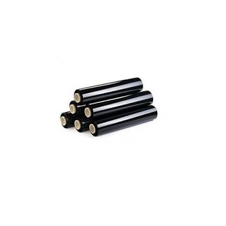 Handwikkel folie, 50 cm, 20my, zwart, 6 rollen