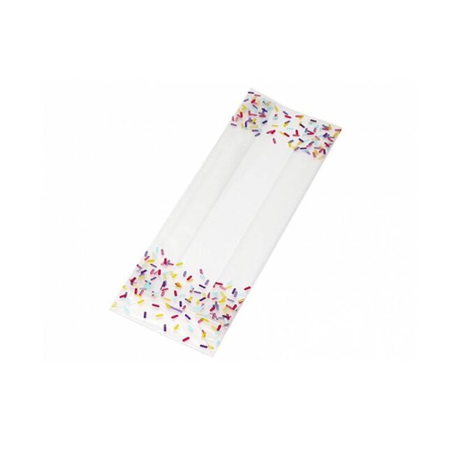 Pre-Printed Block bottom bag, 60 + 50x220mm, 40 my , available in 3 sizes