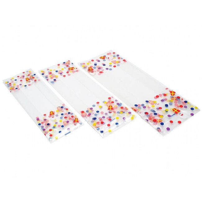 Pre-Printed Block bottom bag, 60 + 50x220mm, 40 my , available in 3 sizes