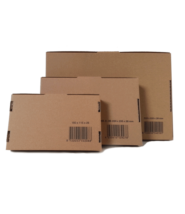 Bruin kraft brievenbusdozen A6