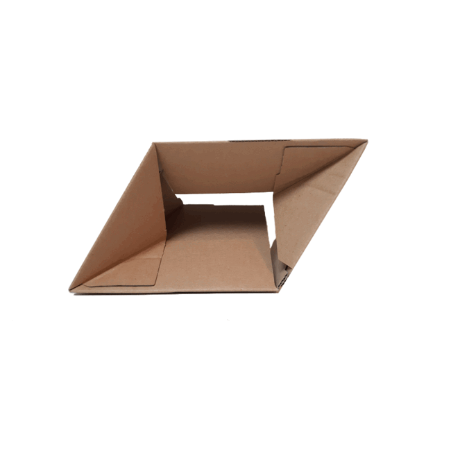 Verzenddoos met Auto-Lock Bodem en Plakstrip - 160x130x70 mm - 10 stuks
