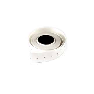 prijsetiket 21 x 12 mm, wit permanent "met gaatjes"