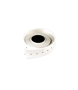 price tag 21x 12 mm, white permanent "with holes"