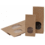 Block bottom bag, 80+50x250 mm, brown kraft with window, sealable
