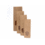 Block bottom bag, 105+65x298 mm, brown kraft with window, sealable