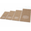 Block bottom bag, 130+70x360 mm, brown kraft with window, sealable