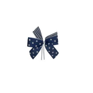 Strik, Blauw/wit, met clip