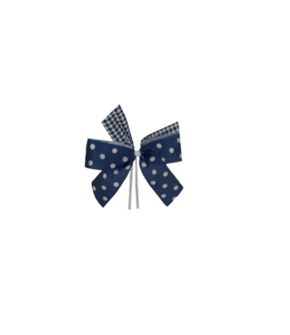 Strik, Blauw/wit, met clip